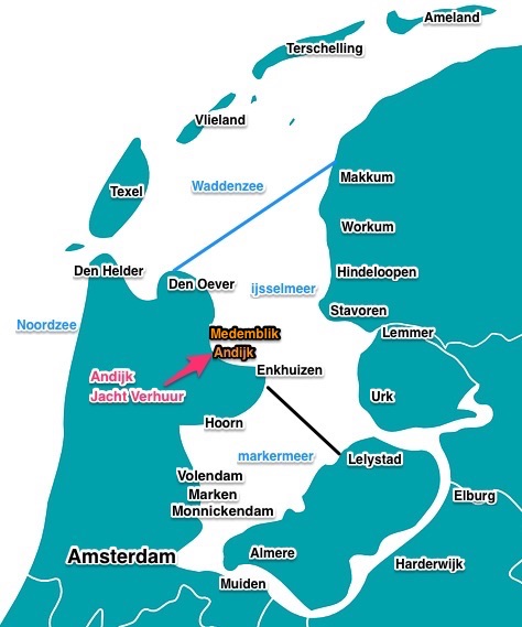 zeilboot huren in Nederland - zeilen van andijk naar medemblik
